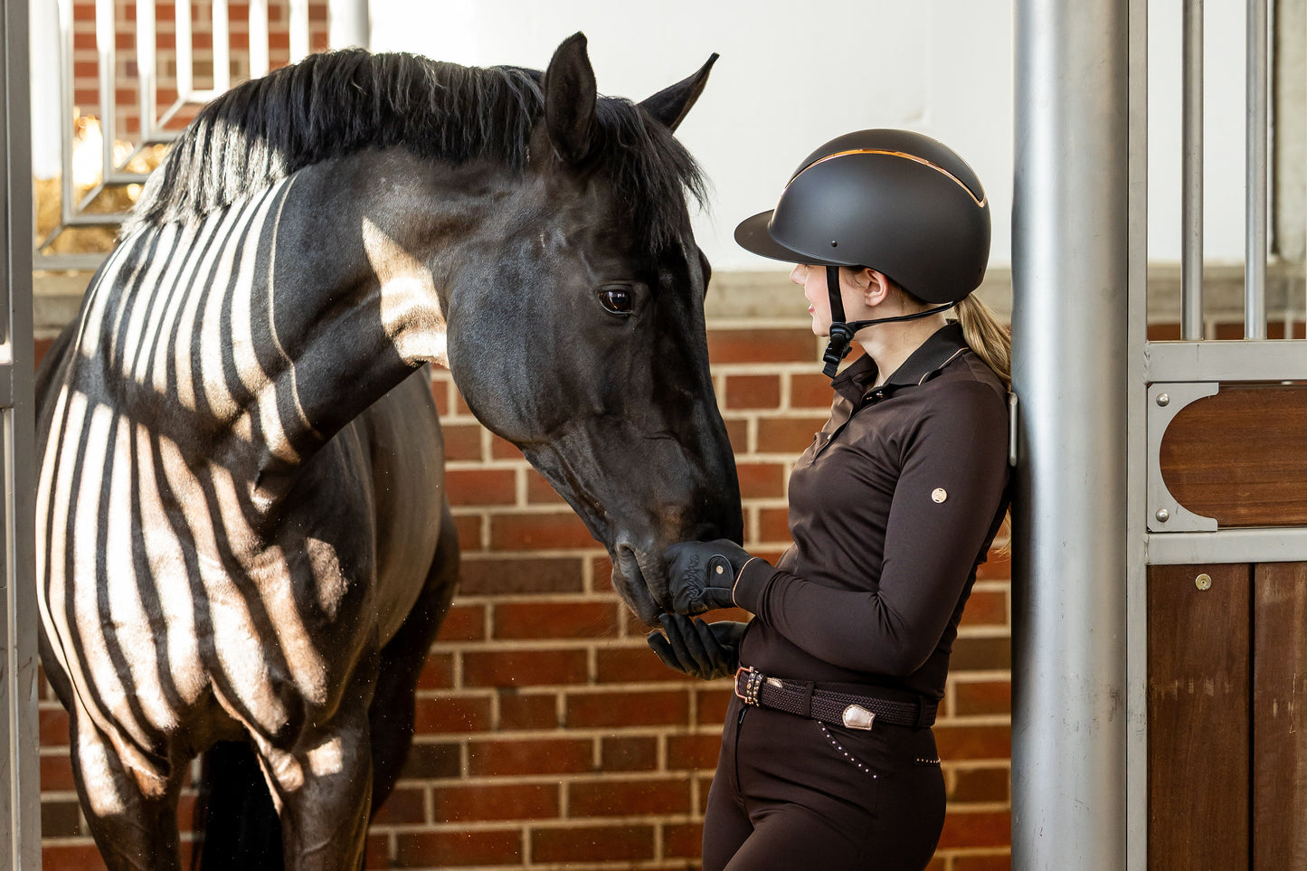 HKM Pikéskjorta Rosegold Glamour Style