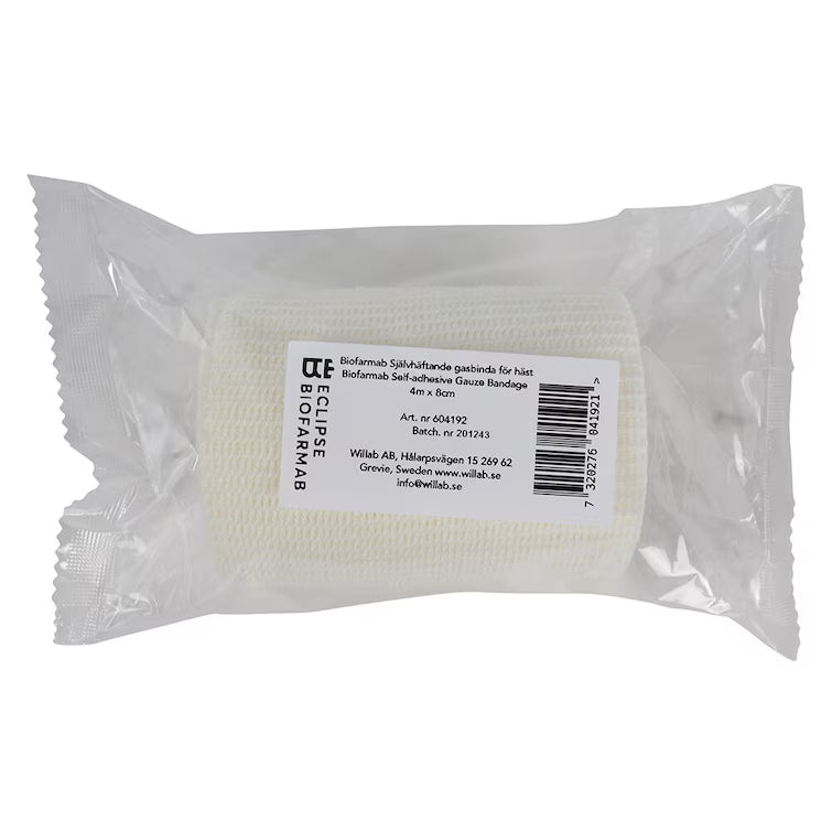 Självhäftande gasbinda för häst