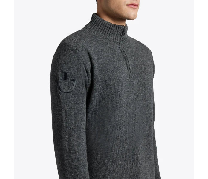 Cavalleria Toscana Lambswool Half Zip Unisex