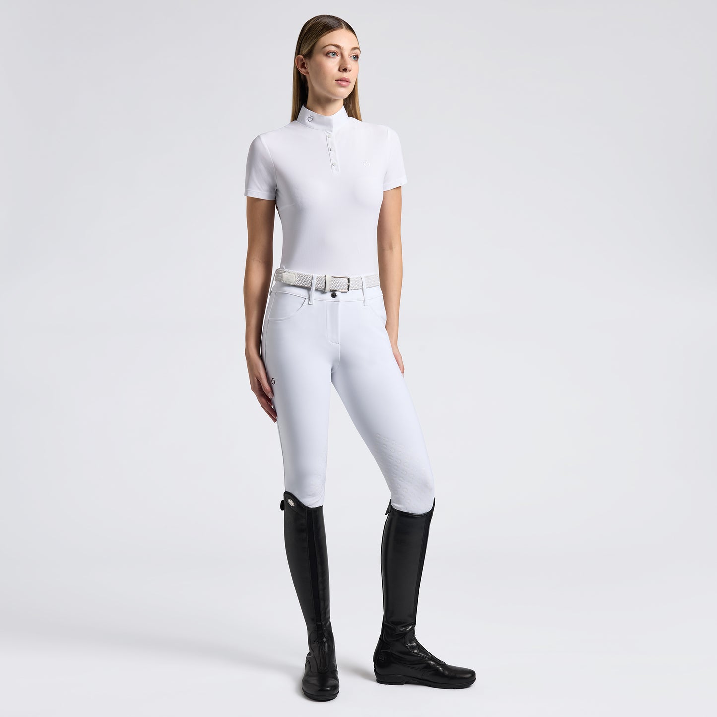 Cavalleria Toscana Technical Jersey med Knappar Tävlingstopp