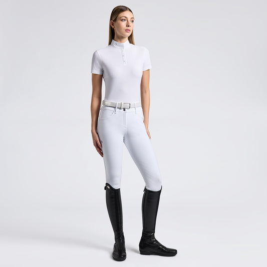 Cavalleria Toscana Technical Jersey med Knappar Tävlingstopp