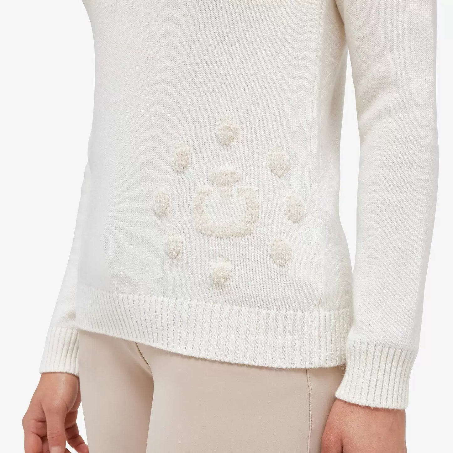 Cavalleria Toscana Holiday Half Zip Cashmere Blend Sweater