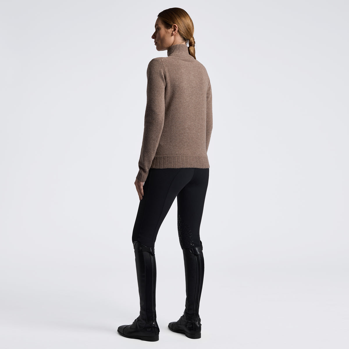 Cavalleria Toscana Pure Wool Half Zip Turleneck Sweater