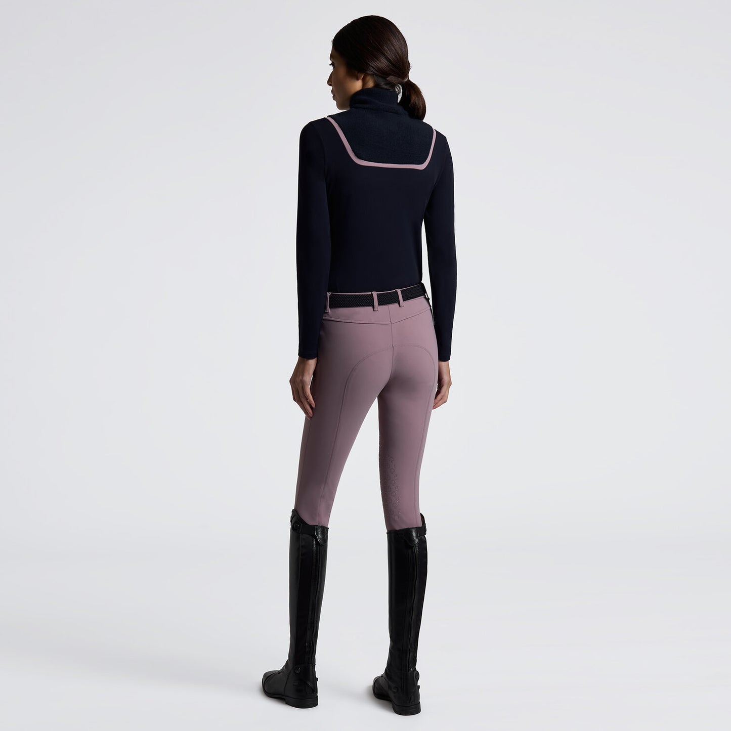 Cavalleria Toscana Funktionströja med Teddyfleece  krage