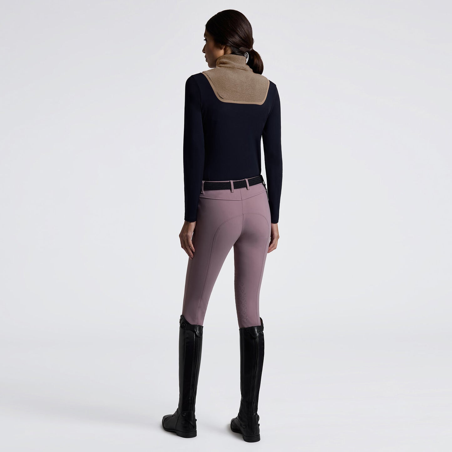 Cavalleria Toscana Funktionströja med Teddyfleece  krage