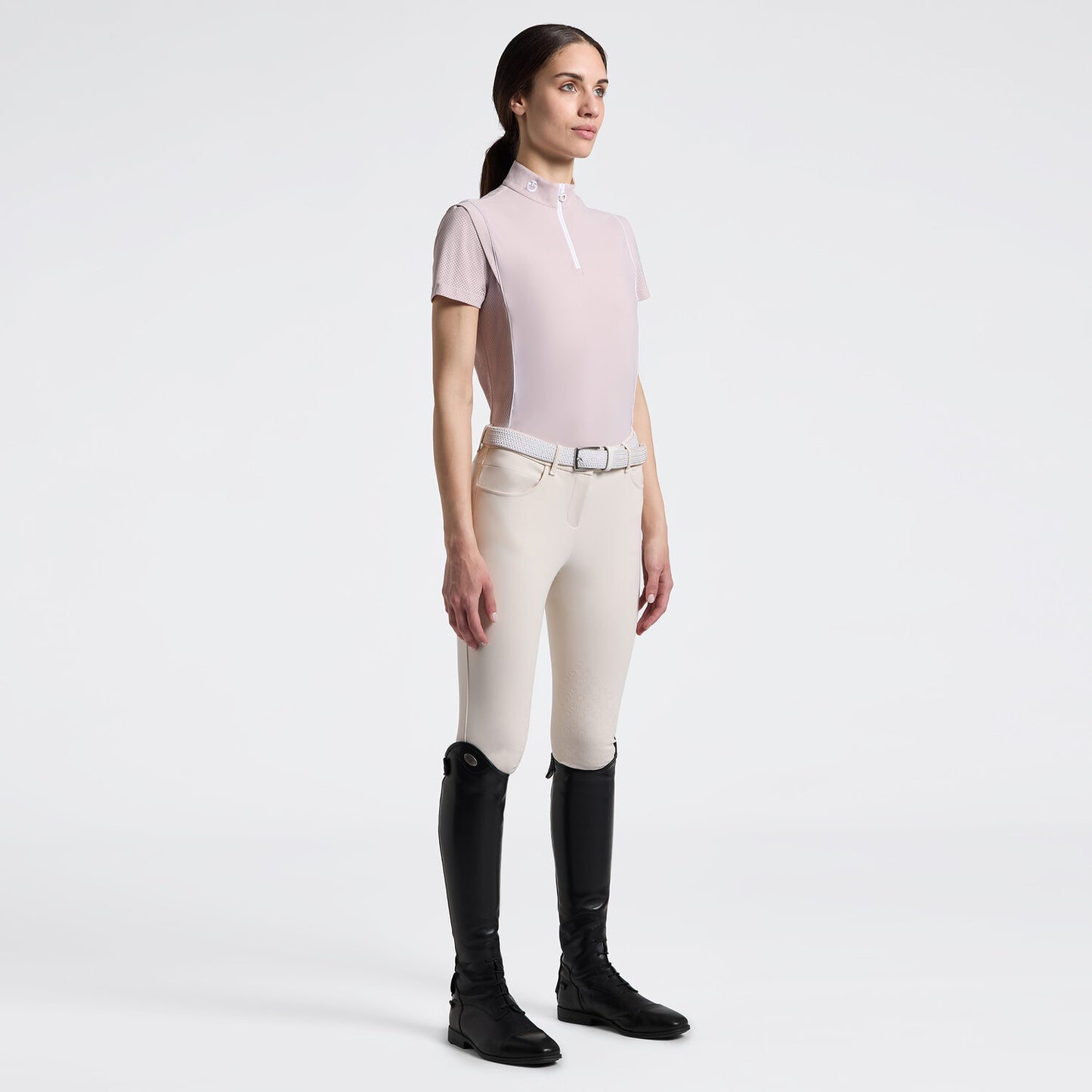 Cavalleria Toscana Jersey med Piping Träningspolo