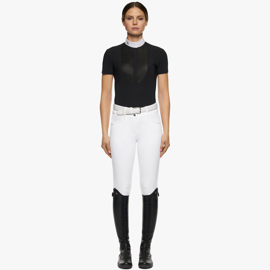 Cavalleria Toscana Lacey Drop Bib S/S Tävlingstopp