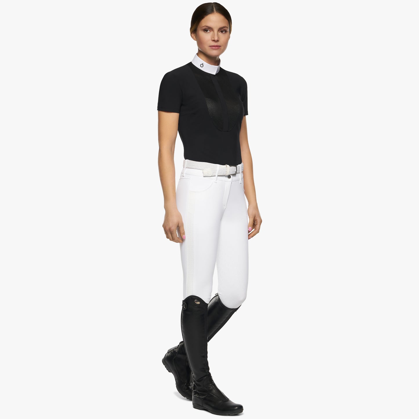 Cavalleria Toscana Lacey Drop Bib S/S Tävlingstopp