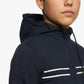 Cavalleria Toscana Junior Printed Stripe CT Logo Cotton Zip Hoodie