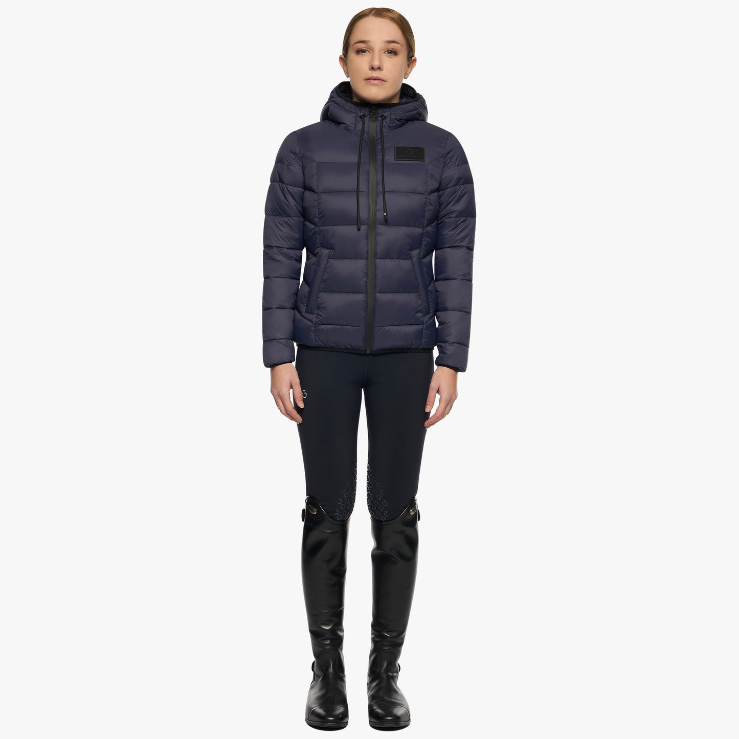 Cavalleria Toscana Synthetic Down Hooded Zip Puffer Jacket