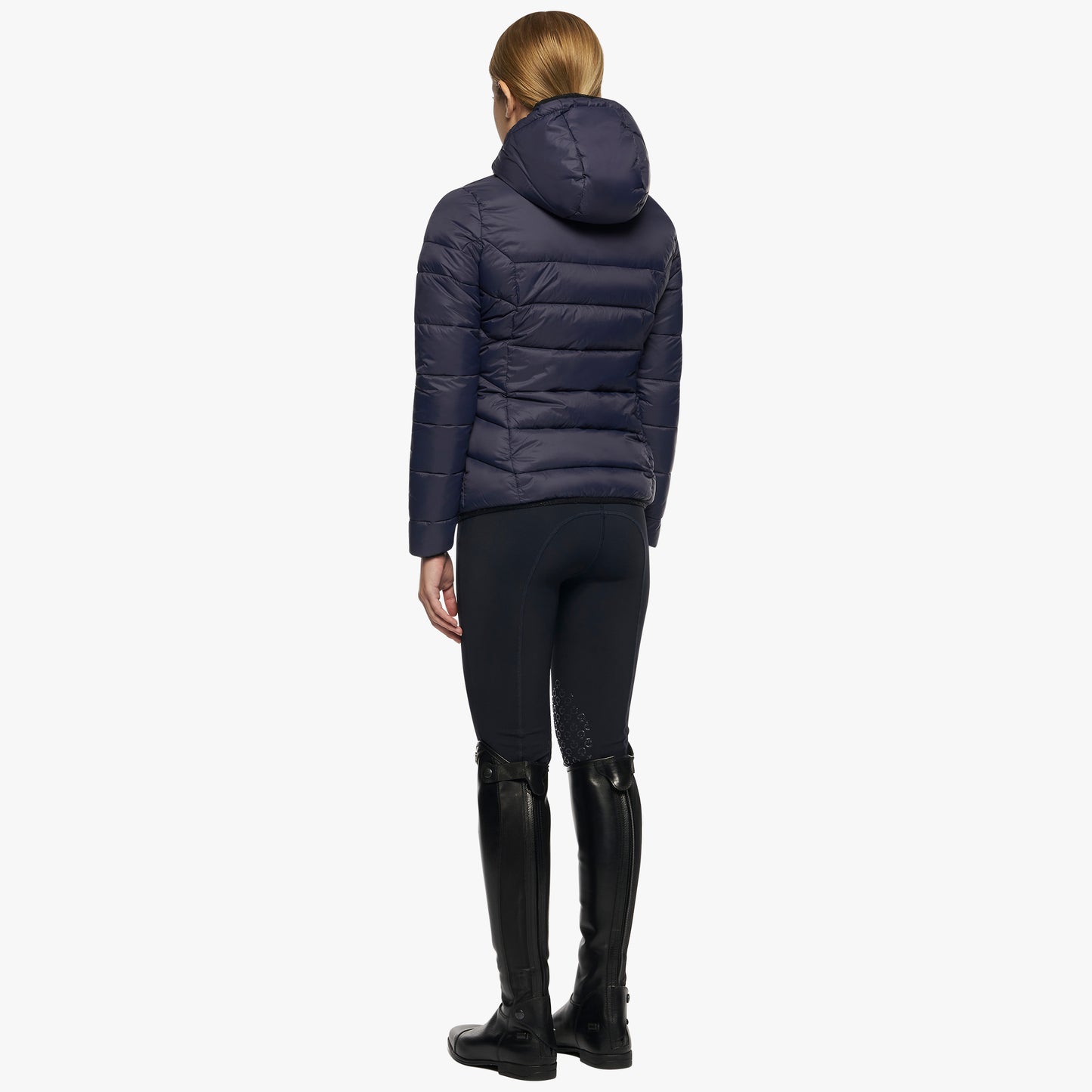 Cavalleria Toscana Synthetic Down Hooded Zip Puffer Jacket