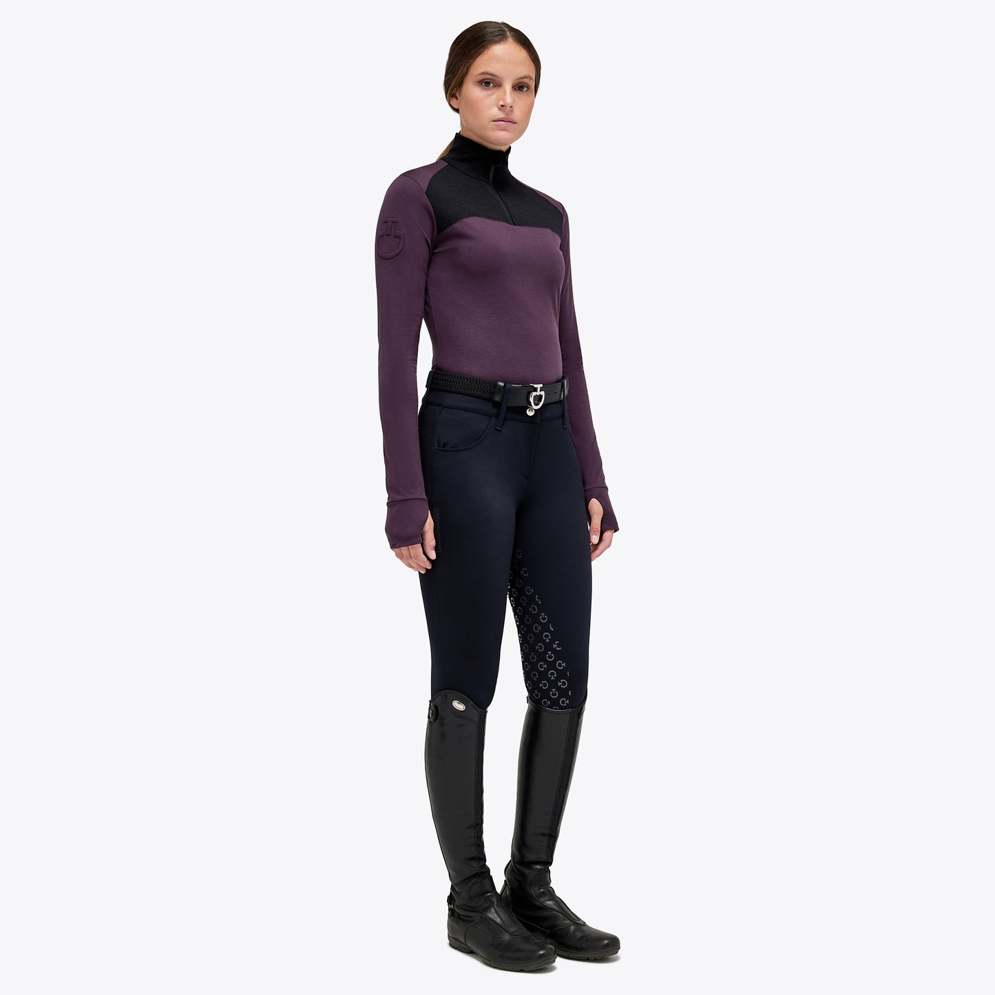 Cavalleria Toscana Tech Wool Half Zip Turtleneck