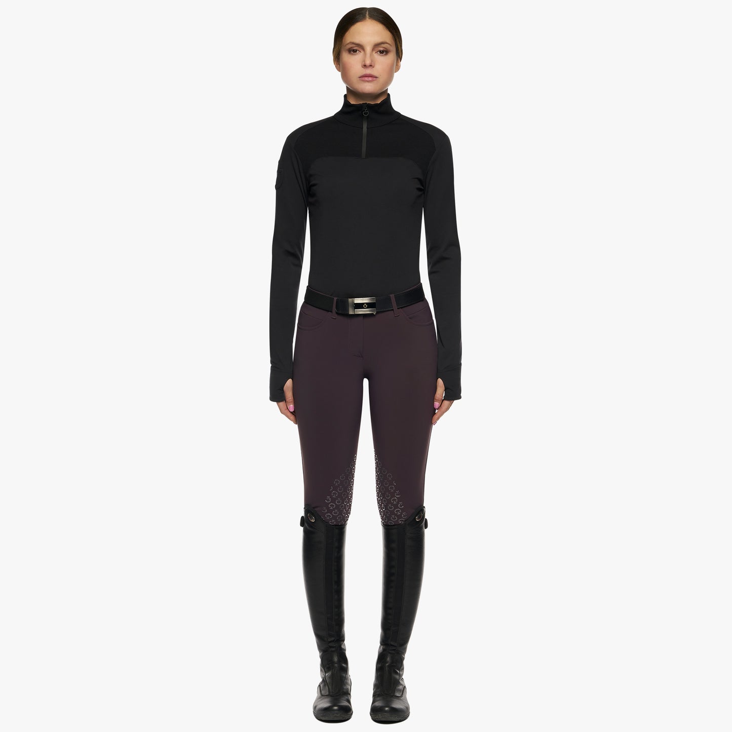 Cavalleria Toscana Tech Wool Half Zip Turtleneck