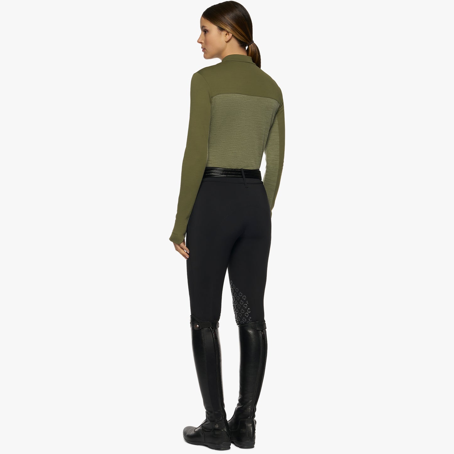 Cavalleria Toscana CT Orbit Tech Wool Mock Zip Turtleneck